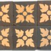 Encaustic 2 ¼”  stock code 2106 buff on dark brown & black - Image 2