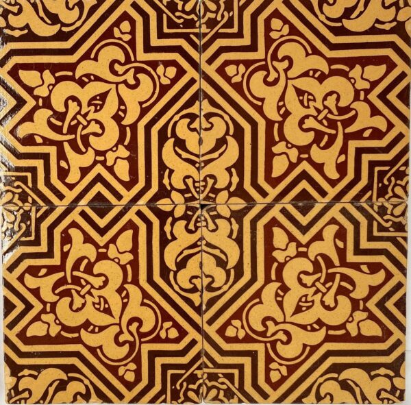 Minton encaustic 6" tile stock code 6011