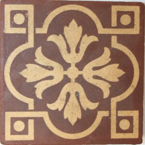 Campbell 4.25" encaustic tile