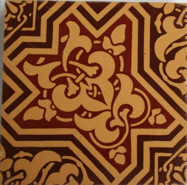 Minton encaustic 6" tile stock code 6011