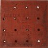 4.25” Encaustic Border Tile in brown & black stock code B104 by Minton Hollins & Co - Image 3