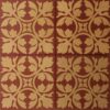 Large quantity of Floral cross with leaves in buff with red brown background stock code 4018 The Campbell Brick & Tile Co, Stoke-on-Trent, - Image 2