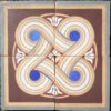 Minton Group of 4 tiles , stock code 2011 also matching border tile B109