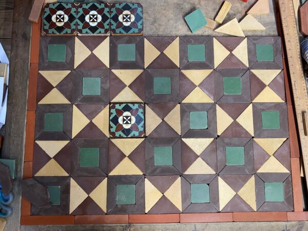 Small floor or hearth mock up inspired by green encaustic - Image 3