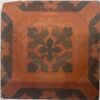 4.25″ encaustic by W. Godwin of Lugwardine Hereford stock code 4050 Colours ; red, yellow, black and white flowers - Image 2