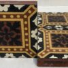 4.25″ encaustic by W. Godwin of Lugwardine Hereford stock code 4050 Colours ; red, yellow, black and white flowers - Image 3