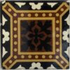 4.25″ encaustic by W. Godwin of Lugwardine Hereford stock code 4050 Colours ; red, yellow, black and white flowers - Image 5