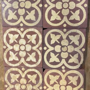 3" Tamar Coalville tiles buff on Terracotta stock code 3219
